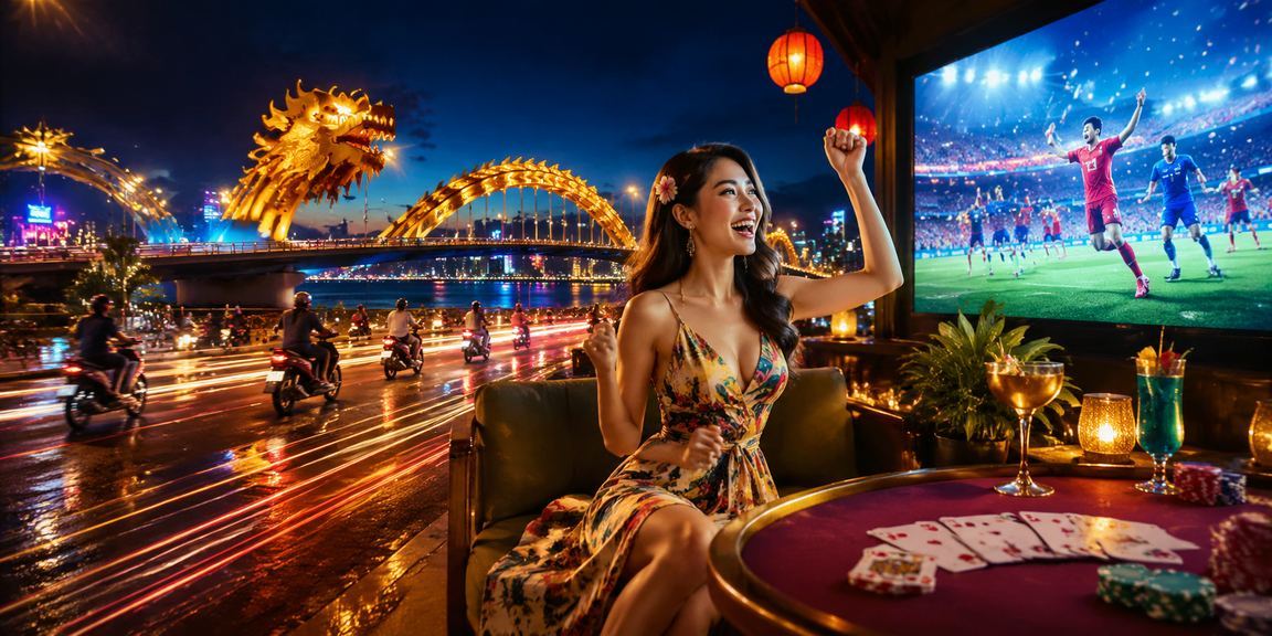 Người chơi tại Đà Nẵng thư giãn với trò chơi bài neon trong không khí cân bằng