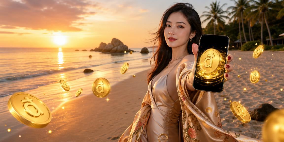 Người dùng đọc điều khoản và sử dụng dịch vụ trực tuyến tại bãi biển Phú Quốc
